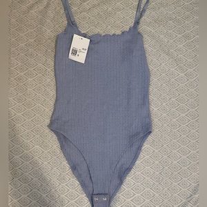 Pointelle Lettuce-Edge Bodysuit